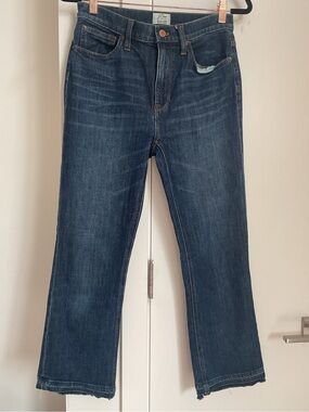 ***J. Crew **Billie Demi Boot Crop Dark Blue Straight-Leg Jeans